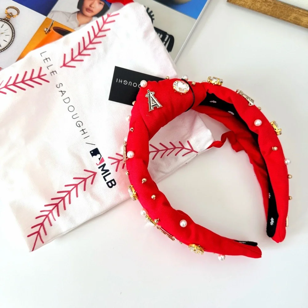 Lele Sadoughi MLB Los Angeles Angels‎ Embellished Headband